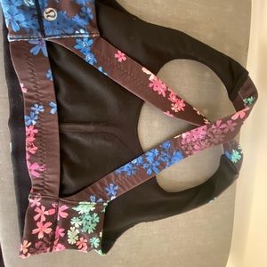 Lululemon floral sports bra